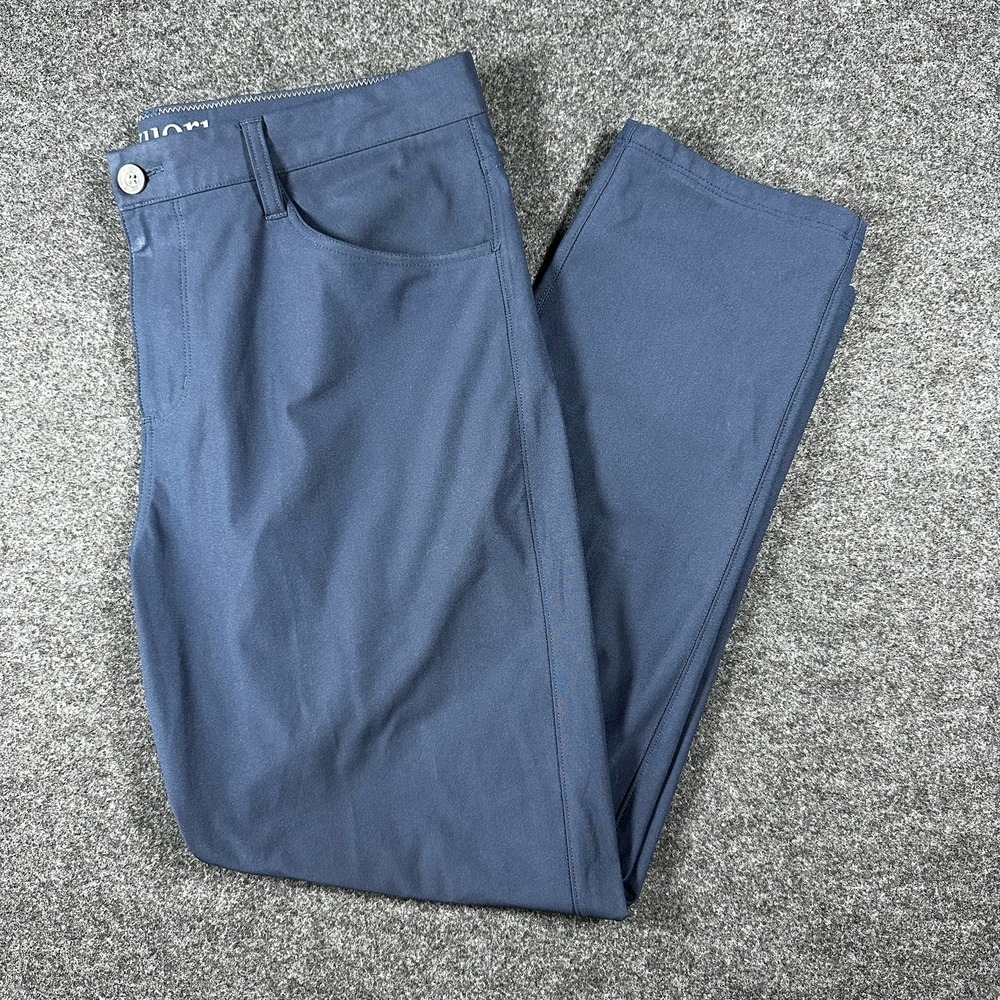 Vuori Meta Pants Men's Size 34 Navy Blue Stretch 5-Pocket Athletic V430 Golf